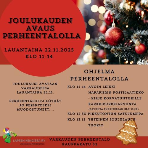 Varkauden perheentalon joulunavaus