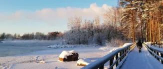 Kämärin talvinen luontoreitti.