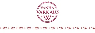 Vanha Varkaus -alueen logo ja tunnusornamentti, W-kirjain toistuu punaisella